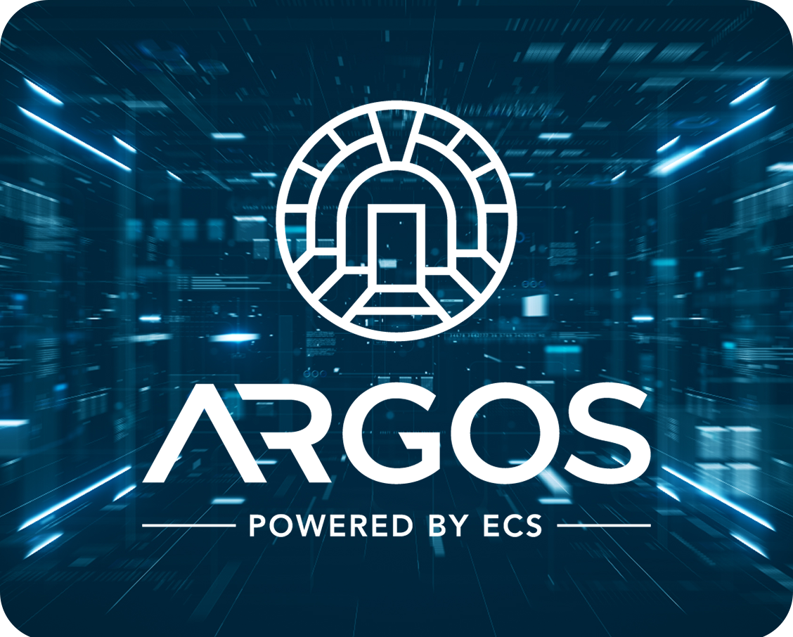 Argos Logo with Words Powered by ECS